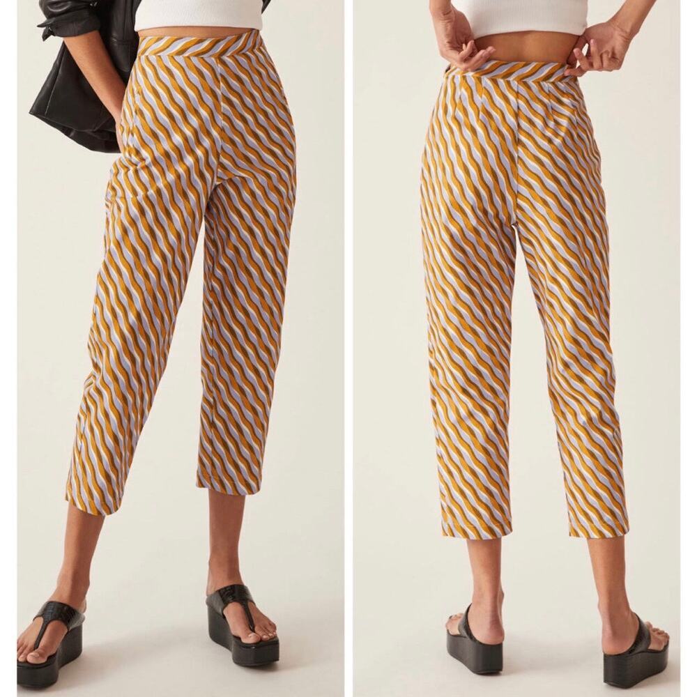 Anthropologie X Corey Lynn Calter Cropped Pants Multicolor Size M